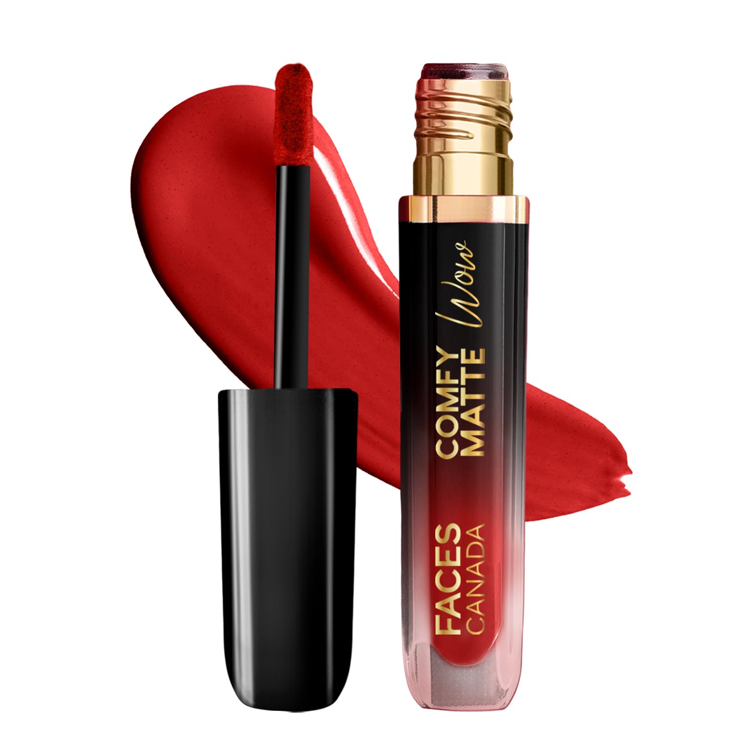FACESCANADA Comfy Matte Wow Liquid Lipstick - Cocoa Crush 07, 3.8Ml | One Swipe Application | Highly Pigmented | Comfortable Wear | Glides Smoothly | Long Lasting | Transferproof