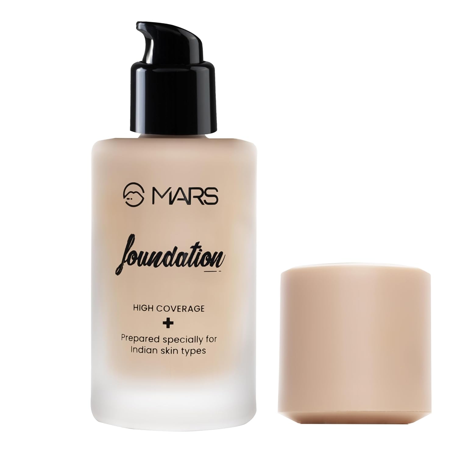 MARS SPF50 PA++++ High Coverage Liquid Foundation | Blemish Free & Blendable Foundation for Makeup (40ml) (SHADE-01)