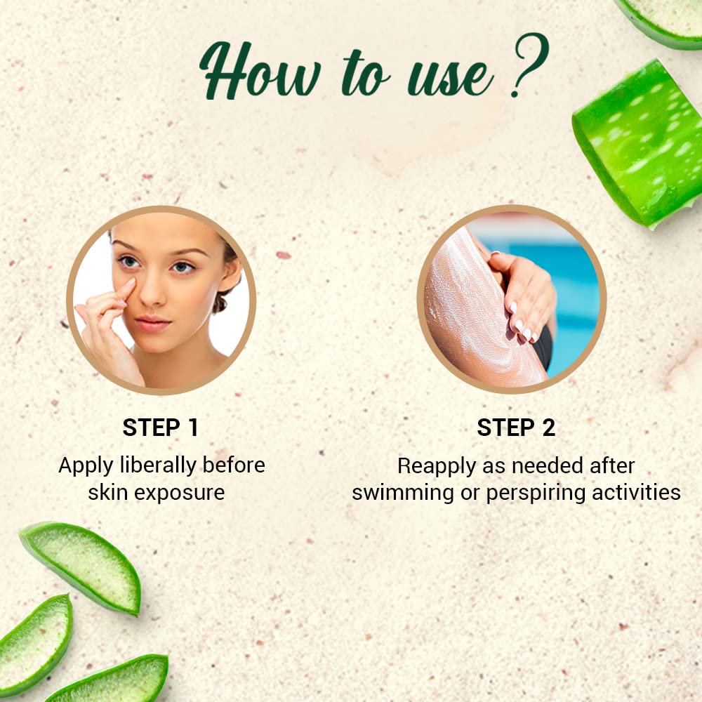 Biotique Aloe Vera 75+SPF UVA/UVB Sunscreen Ultra Soothing Body Lotion, For all skin type, 190ml