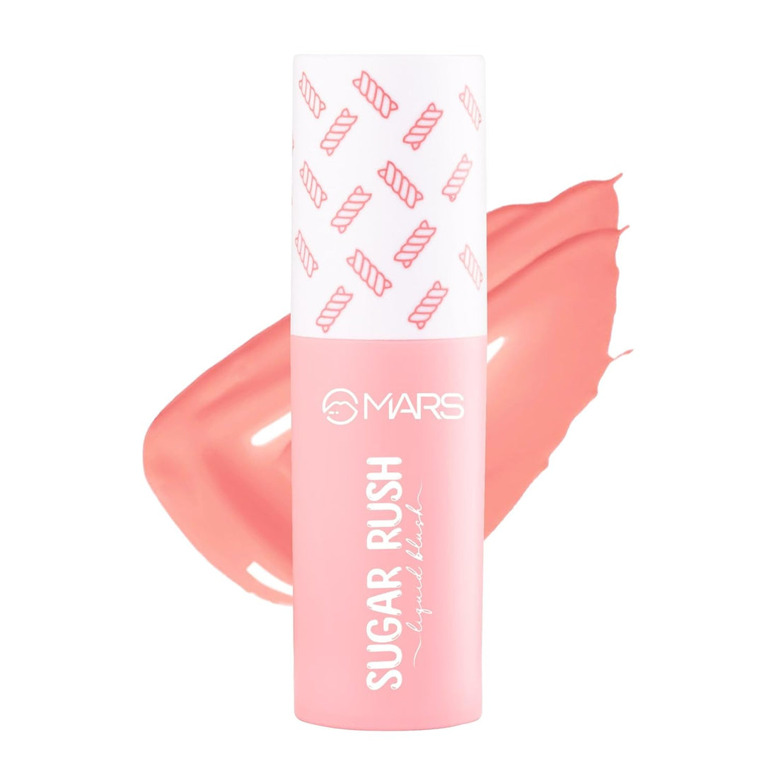 MARS Sugar Rush Liquid Blush (4.5ml) (01-MARSH MALLOW) | High-Pigmentation | Lightweight Formula | Dewy Matte Finish | Long-Lasting | Smooth Radiant Glow | Easy Doe-Foot Applicator