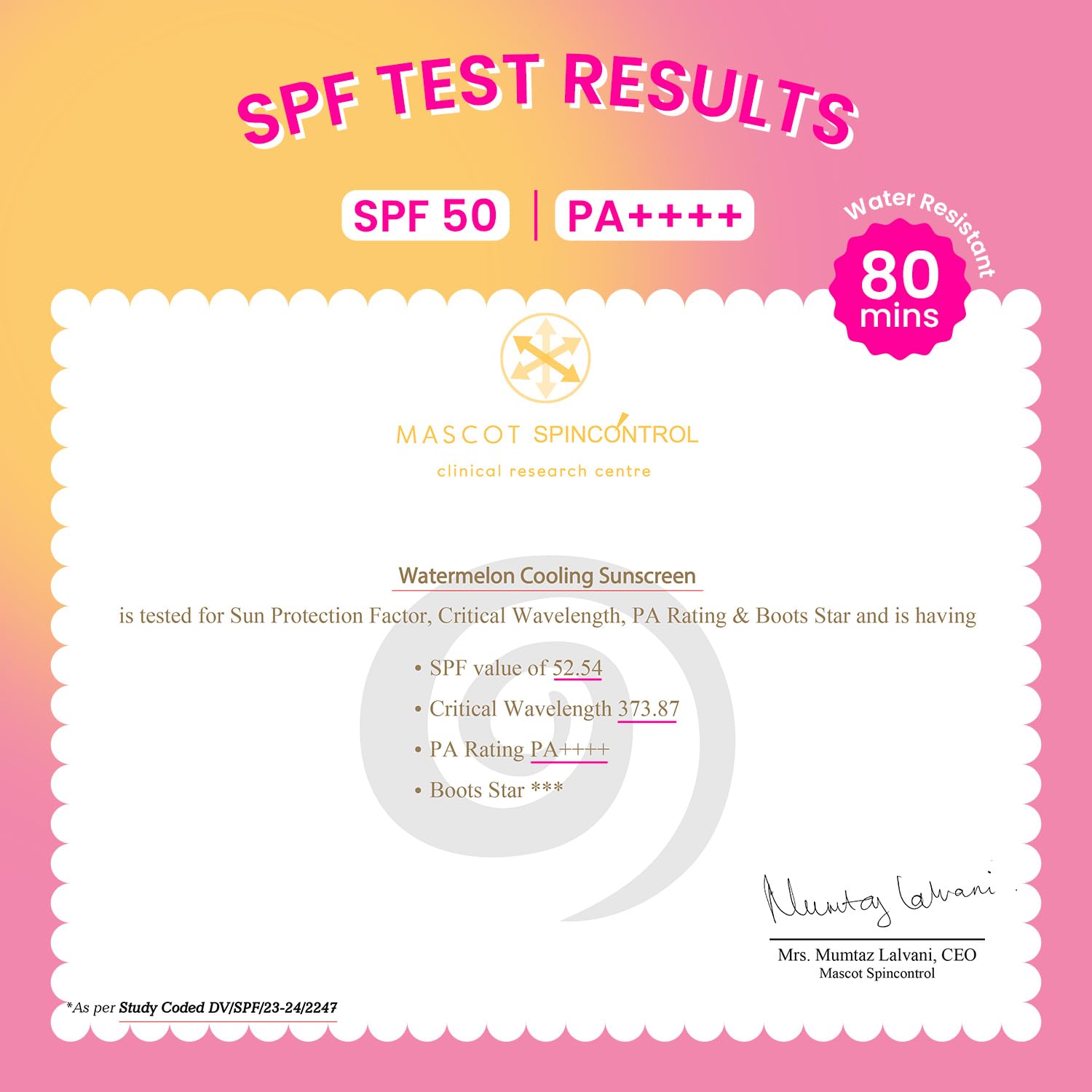 Dot & Key Watermelon Cooling Sunscreen SPF 50+ PA++++ | With Hyaluronic Acid, Instantly Cools Skin, Broad Spectrum Protection | Controls Excess Oil, Checks Tanning, No White Cast, All Skin Types | 50g
