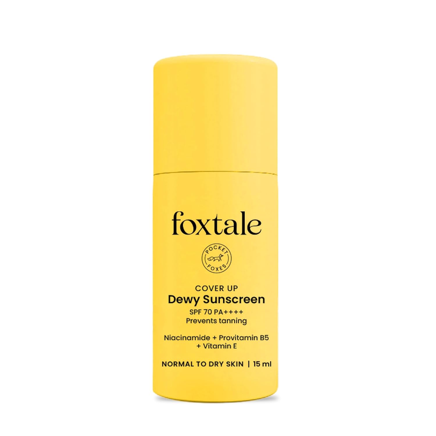 FoxTale Spf 70 Niacinamide Dewy Sunscreen With Pa++++ For Dewy Sun Protection|Tan Protection|Lightenweight|No White Cast|Non Greasy|Anti-Tan Formula|For Spot Depigmentation|Men & Women|15 Ml,All