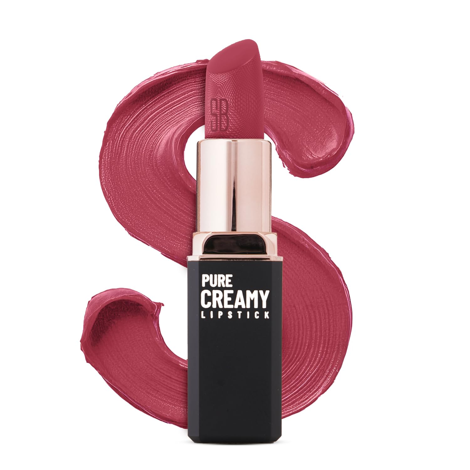 Swiss Beauty Pure Creamy Lipstick | Smooth Glide | Matte Finish | Rich Colour | With Vitamin E & Tea Tree Oil | Hydrating | All-Day Comfort | Shade- 01-Dare to Bare