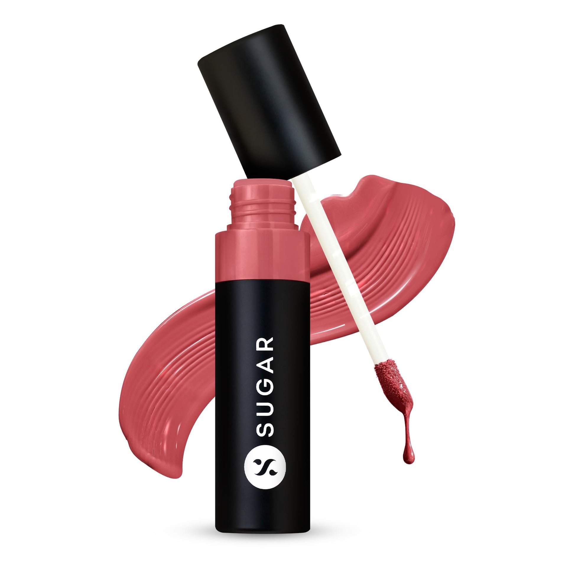 SUGAR Cosmetics Partner In Shine Transferproof Glossy Lipstick | Lasts upto 24hrs | Transferproof & Smudgeproof - 3ml - 01 Cinnamon Champagne