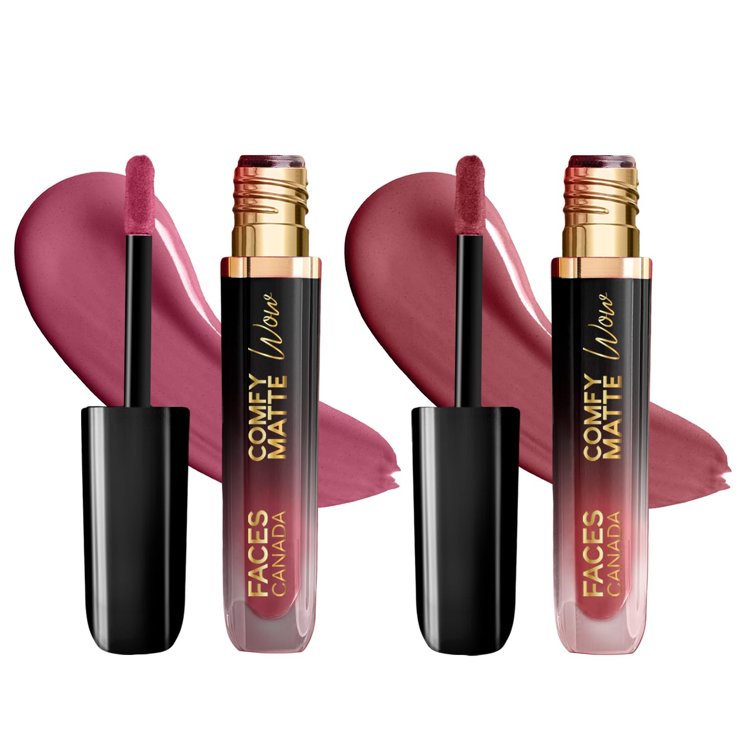 FACESCANADA Comfy Matte Wow Liquid Lipstick - Cocoa Crush 07, 3.8Ml | One Swipe Application | Highly Pigmented | Comfortable Wear | Glides Smoothly | Long Lasting | Transferproof