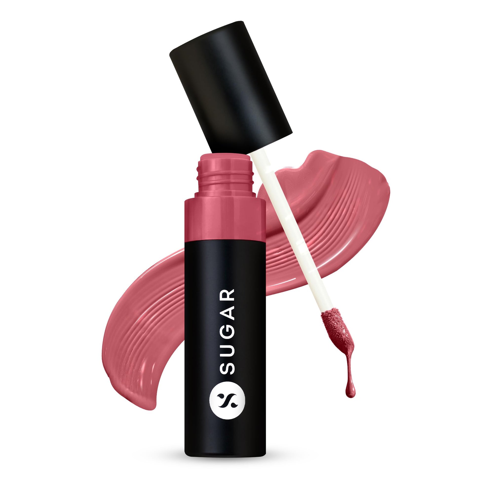 SUGAR Cosmetics Partner In Shine Transferproof Glossy Lipstick | Lasts upto 24hrs | Transferproof & Smudgeproof - 3ml - 01 Cinnamon Champagne
