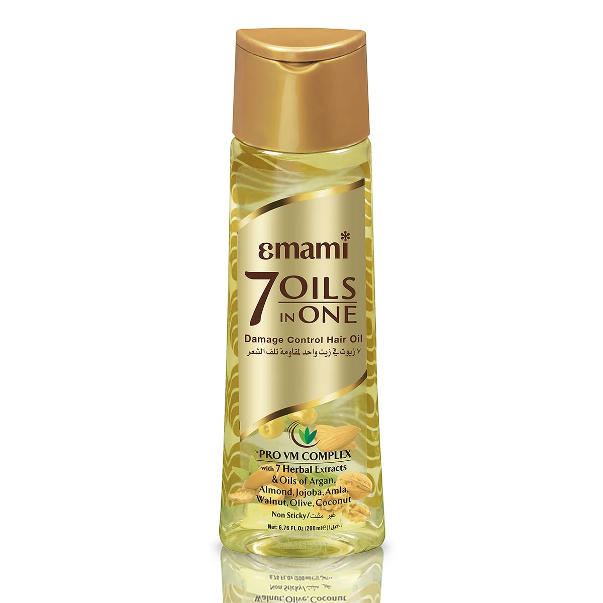 Emami 7 Oils in One Hair Oil | Makes Hair 20x Stronger and Manageable | Coconut Oil, Amla, Jojoba, Olive, Walnut, Argan & Almond Oils | 500 ML