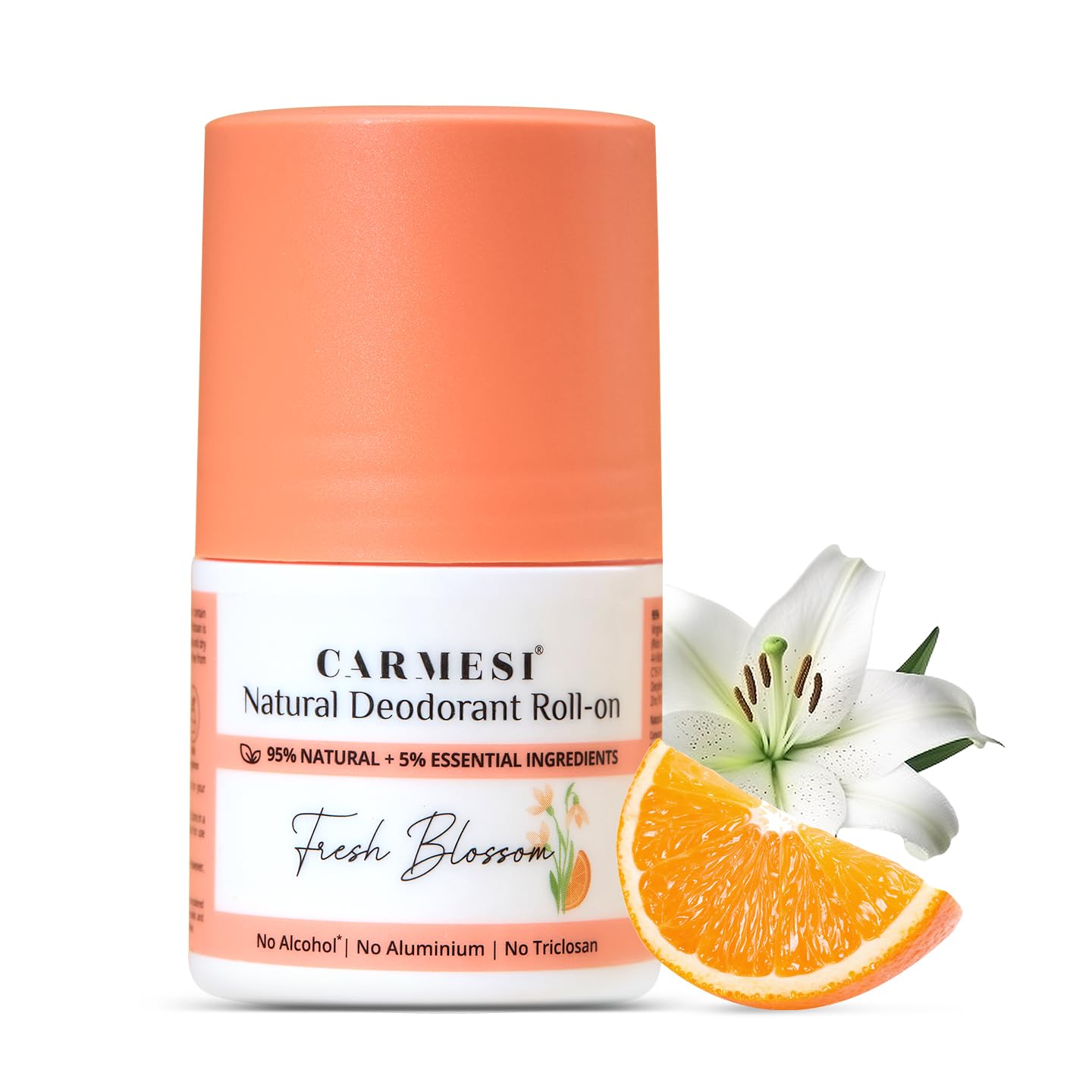 Carmesi Natural Deodorant Roll-on - Floral Sunset (50 ml)