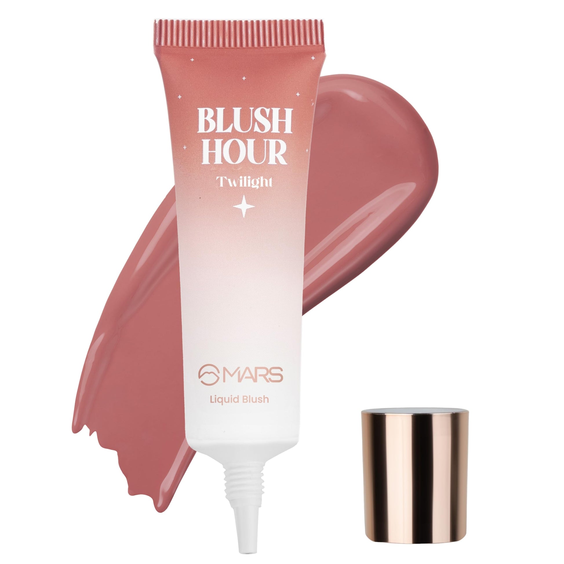 MARS Liquid Blush Hour | Dewy-Matte Finish | Highly Pigmented | Lightweight & Long-Lasting Formula | Effortless Application (12 ml) (05-DUSK)