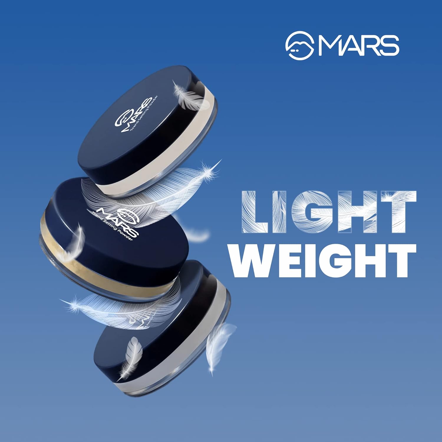 MARS Trend Setting Loose Powder | Lightweight & Long Lasting | Ultra Fine Setting Powder For Face Makeup (8.0 Gm) (03-Soft Light), All, Matte, White