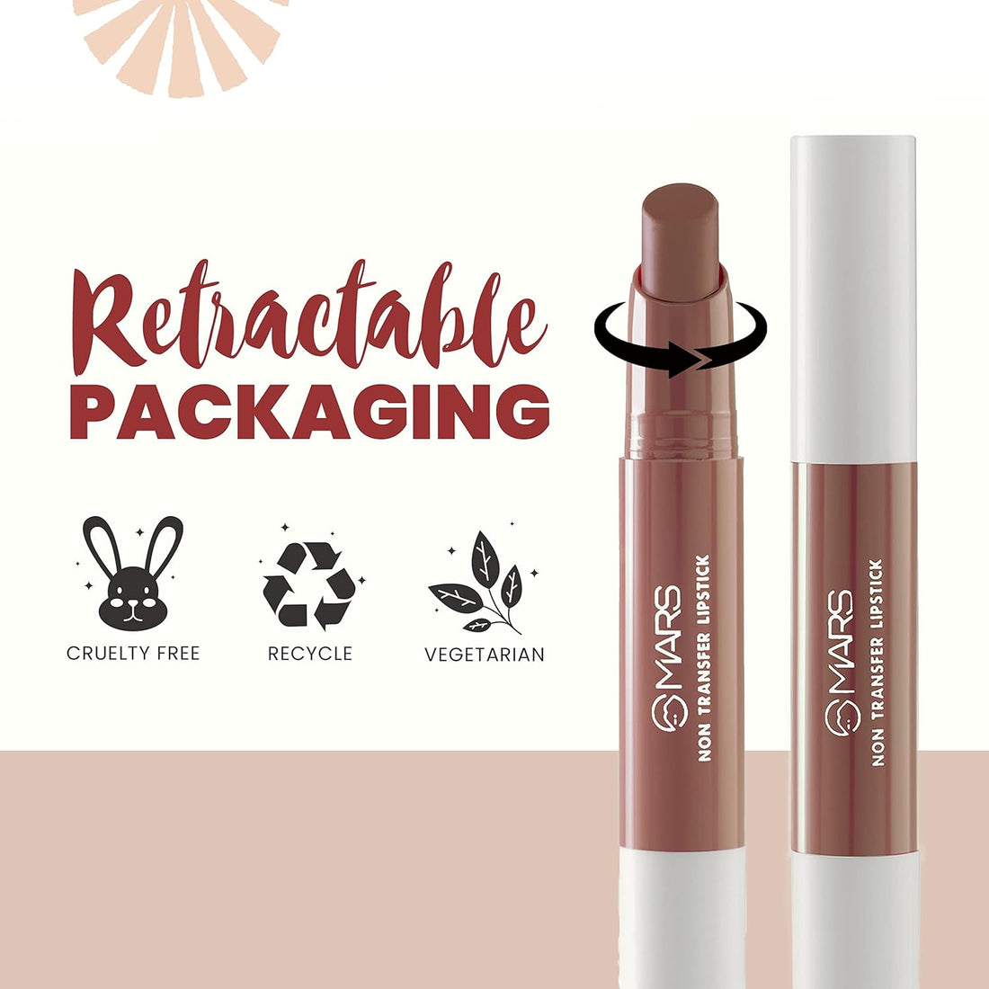 MARS Matte Super Stay Lipstick | Up to 12 Hours Long Lasting | Smudge Proof and Waterproof Lipstick for Women (2.6 gm) (12-SINFUL)