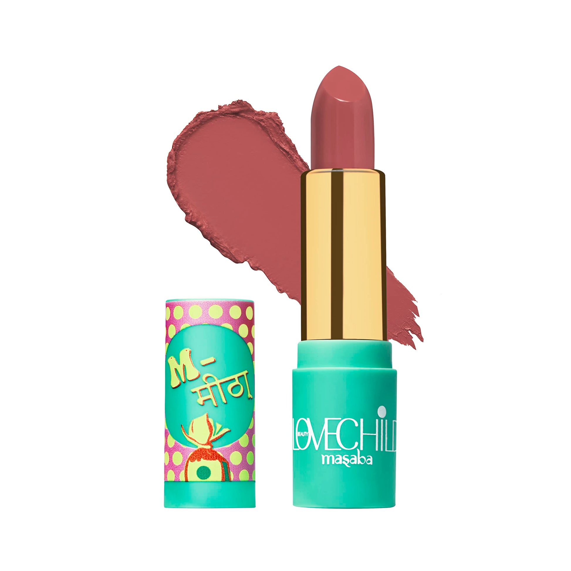 LoveChild Masaba - Barfee - Luxe Matte Lipstick Hydrating & Nourishing, Long lasting, Chocolate Brown Bullet Matte Lipstick, 4ML