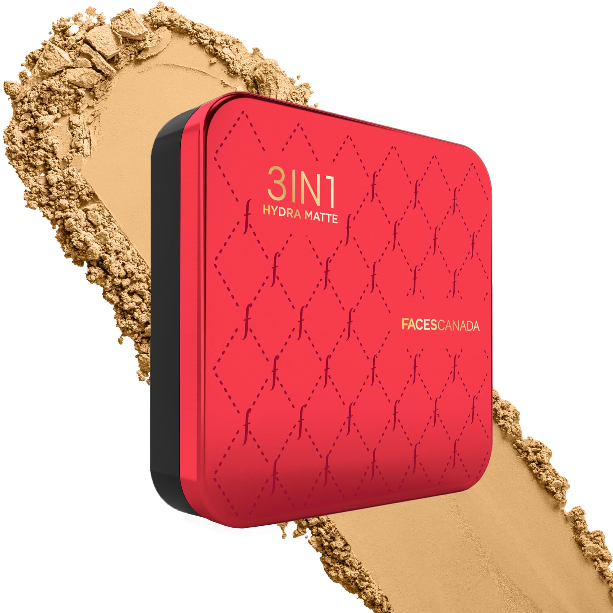 FACES CANADA 3 in 1 All Day Hydra Matte Compact Powder - Ivory 01, 9g | SPF 15 | Mattifying | Controls Oil & Sweat | Hides Dark Spots & Acne Scars | Buildable Coverage | Lightweight | Blends Easily