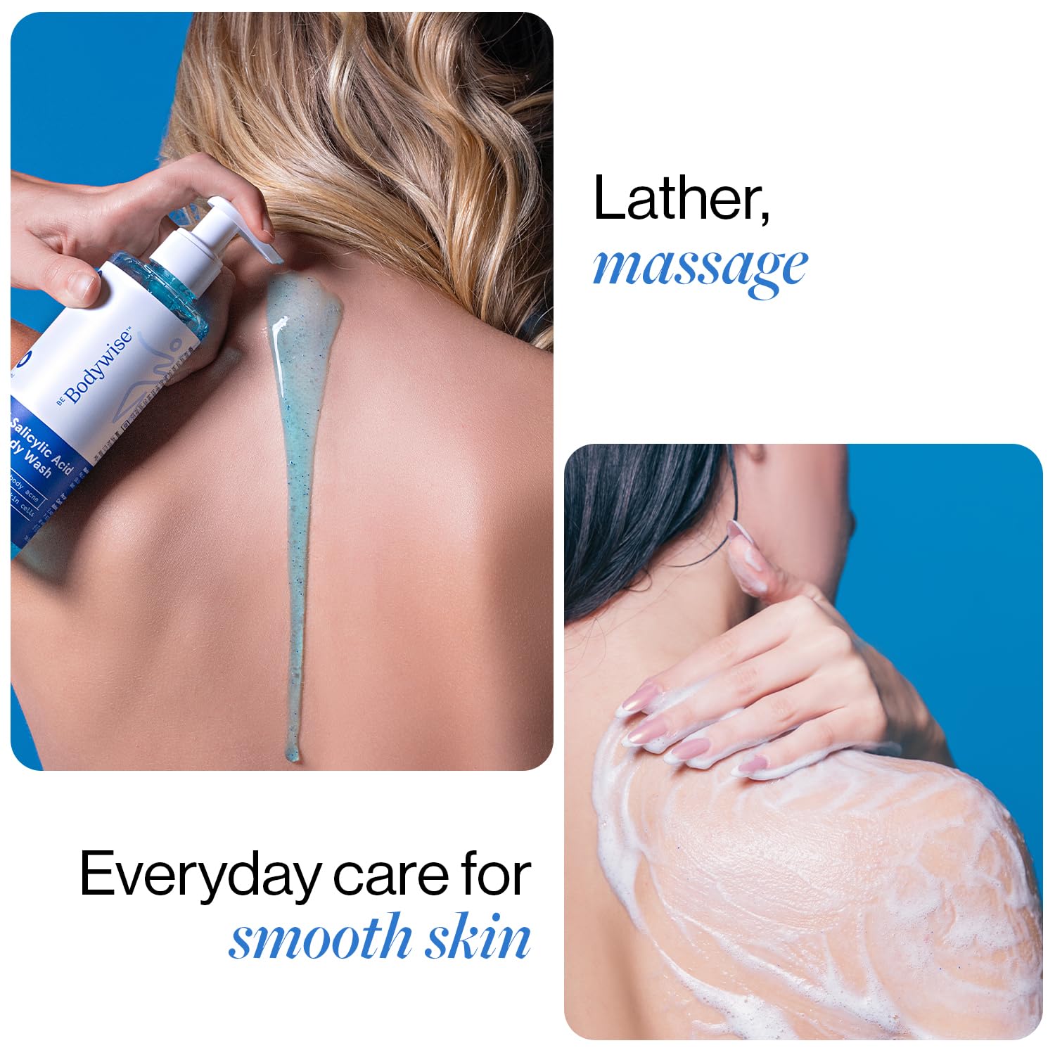 Be Bodywise 1% Salicylic Acid Exfoliating Body Wash Shower Gel 250ml | Prevents Body Acne, Bumpy skin & Deep cleanses | Suitable for All Skin Types.