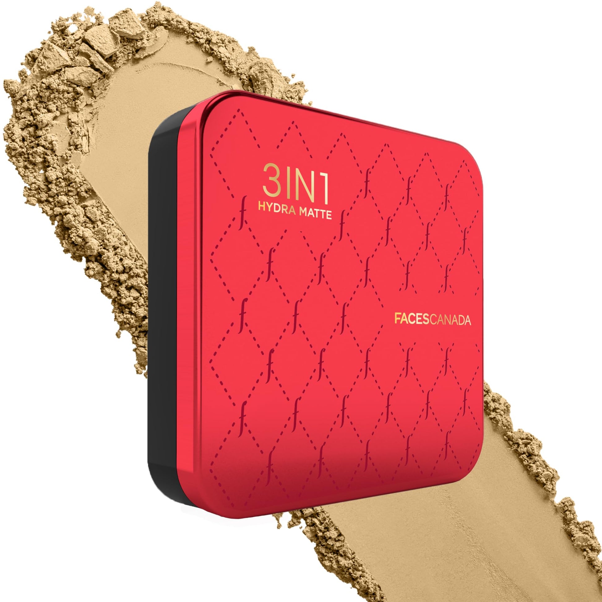FACES CANADA 3 in 1 All Day Hydra Matte Compact Powder - Ivory 01, 9g | SPF 15 | Mattifying | Controls Oil & Sweat | Hides Dark Spots & Acne Scars | Buildable Coverage | Lightweight | Blends Easily