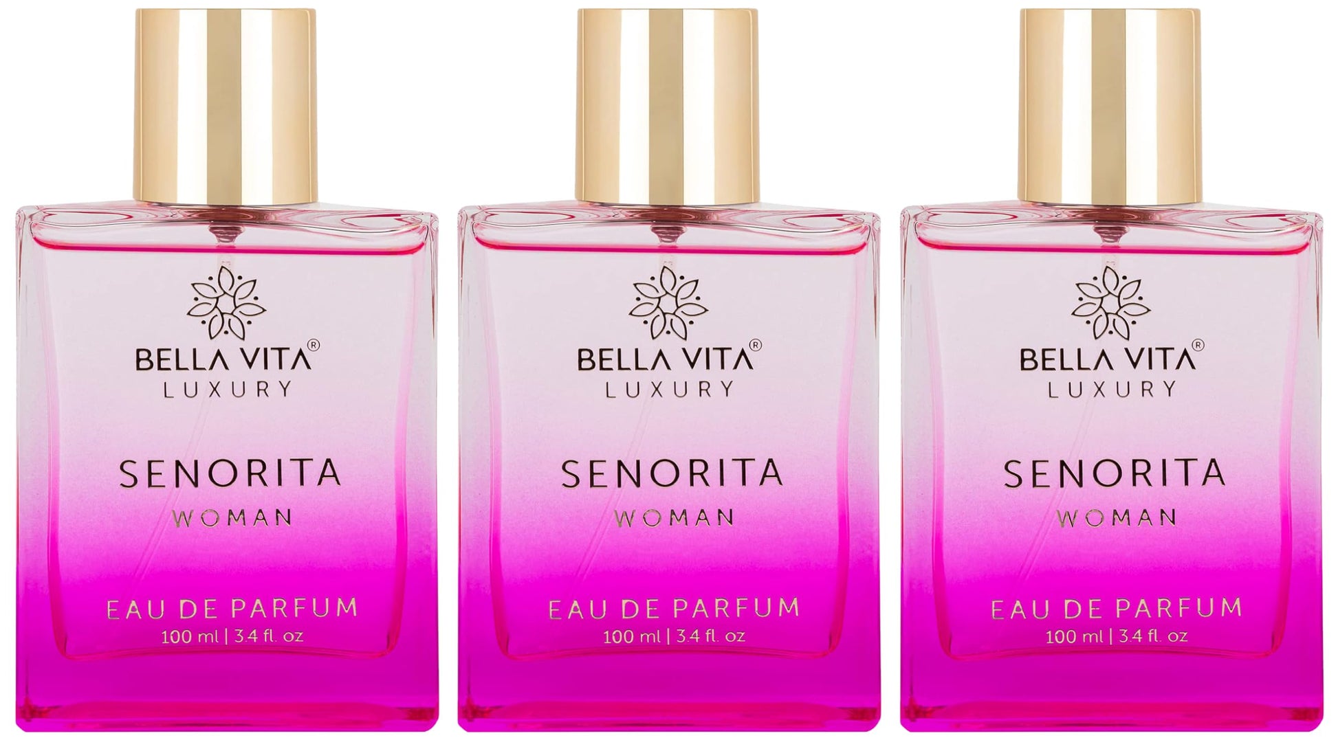 Bella Vita Luxury Women Senorita 100ml Eau De Parfum Liquid Perfume With Yuzu, Lotus, Magnolia & Musk | Fresh & Fruity Long Lasting Edp Fragrance Scent
