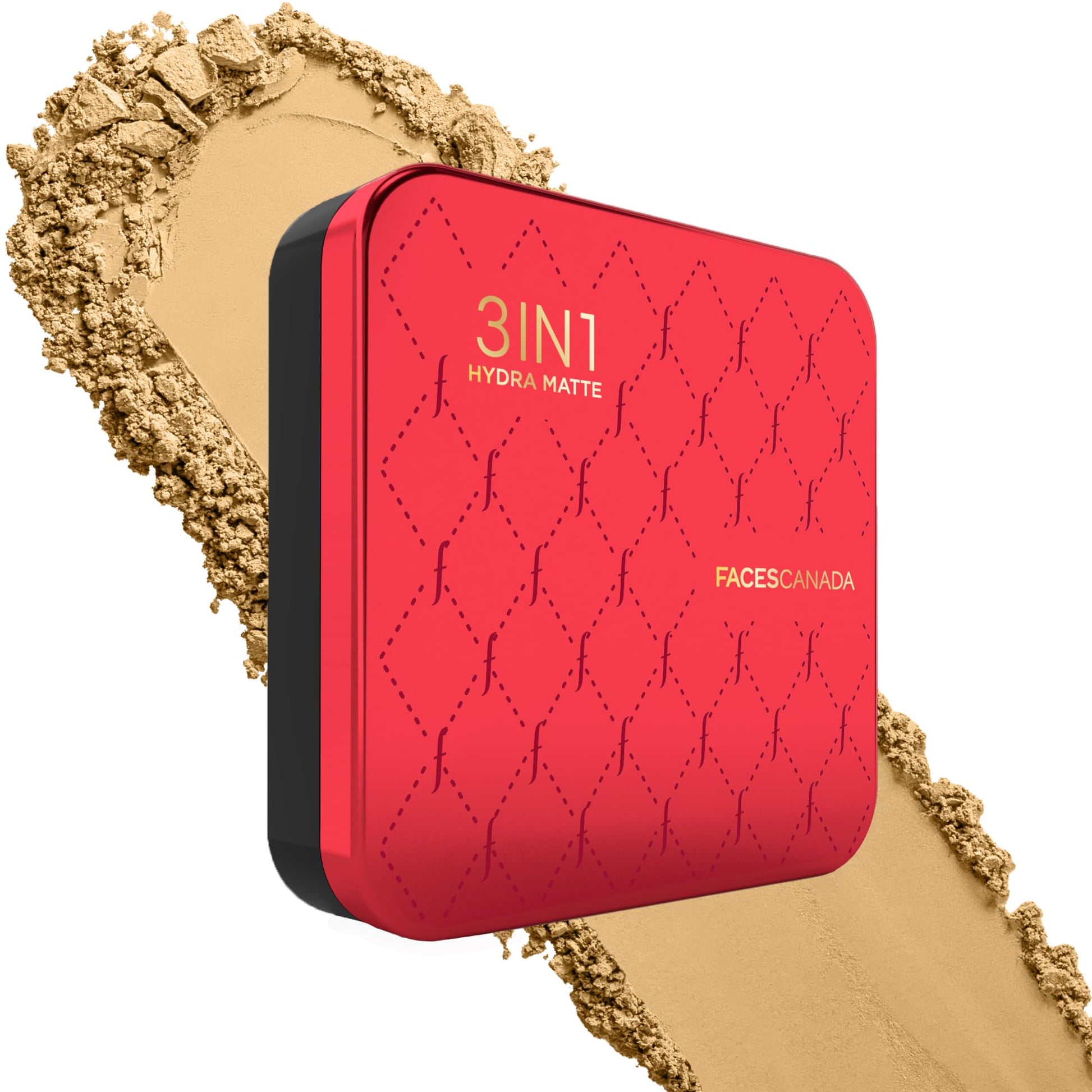 FACES CANADA 3 in 1 All Day Hydra Matte Compact Powder - Ivory 01, 9g | SPF 15 | Mattifying | Controls Oil & Sweat | Hides Dark Spots & Acne Scars | Buildable Coverage | Lightweight | Blends Easily