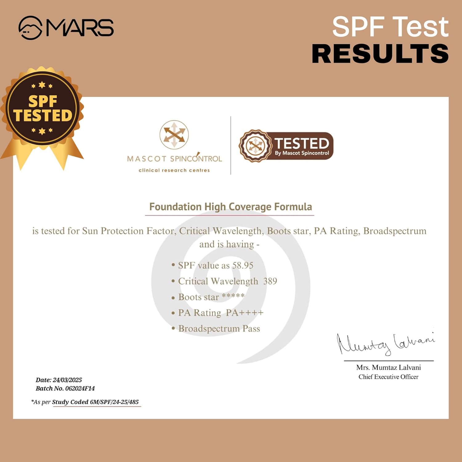 MARS SPF50 PA++++ High Coverage Liquid Foundation | Blemish Free & Blendable Foundation for Makeup (40ml) (SHADE-01)