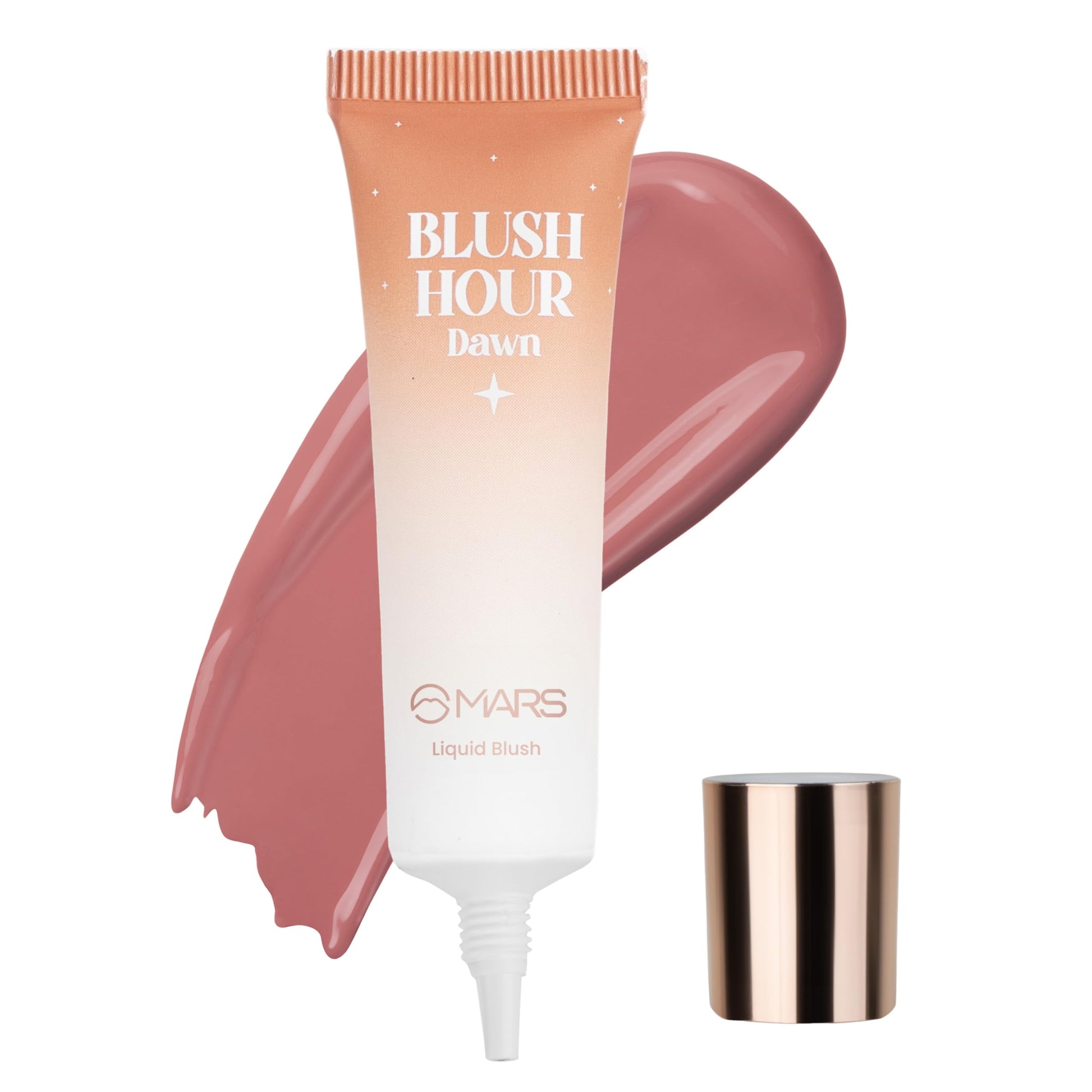 MARS Liquid Blush Hour | Dewy-Matte Finish | Highly Pigmented | Lightweight & Long-Lasting Formula | Effortless Application (12 ml) (05-DUSK)