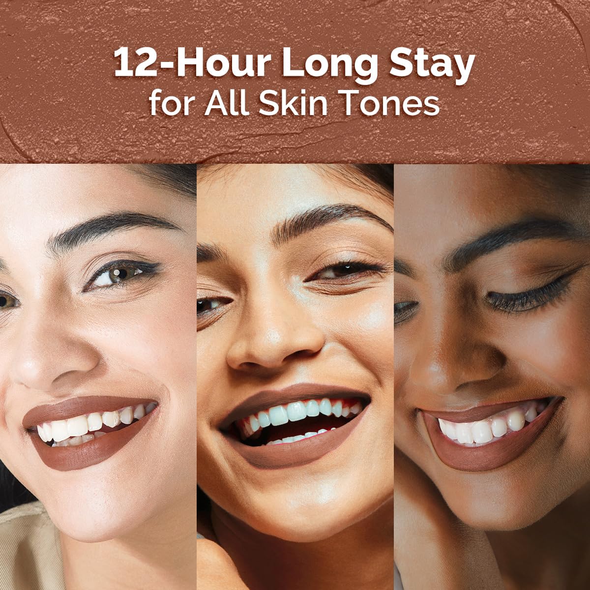Mamaearth Moisture Matte Longstay Lipstick With Avocado Oil & Vitamin E For 12 Hour Long Stay-04 Cinnamon Nude - 2 G