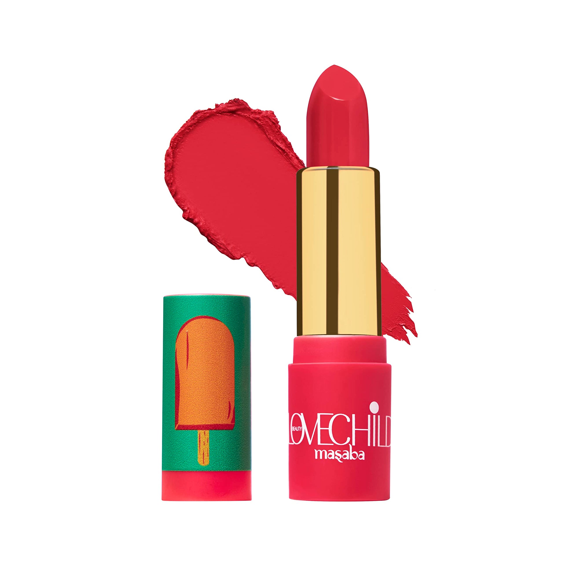 LoveChild Masaba - Barfee - Luxe Matte Lipstick Hydrating & Nourishing, Long lasting, Chocolate Brown Bullet Matte Lipstick, 4ML