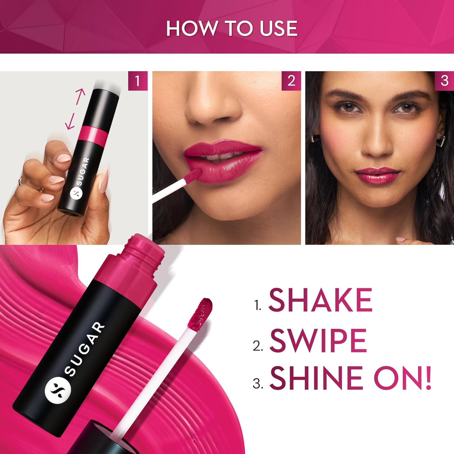 SUGAR Cosmetics Partner In Shine Transferproof Glossy Lipstick | Lasts upto 24hrs | Transferproof & Smudgeproof - 3ml - 01 Cinnamon Champagne
