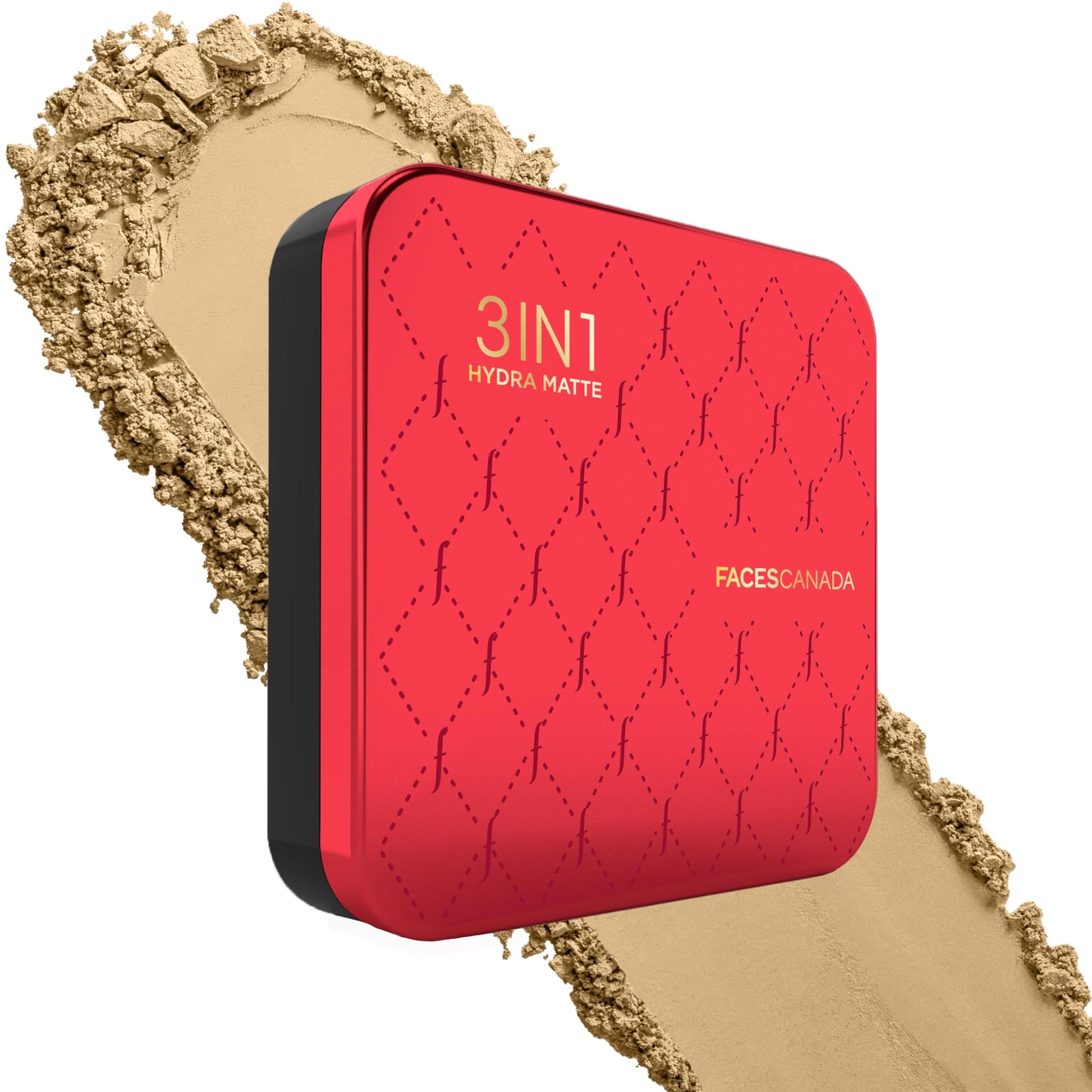 FACES CANADA 3 in 1 All Day Hydra Matte Compact Powder - Ivory 01, 9g | SPF 15 | Mattifying | Controls Oil & Sweat | Hides Dark Spots & Acne Scars | Buildable Coverage | Lightweight | Blends Easily