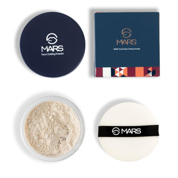 MARS Trend Setting Loose Powder | Lightweight & Long Lasting | Ultra Fine Setting Powder For Face Makeup (8.0 Gm) (03-Soft Light), All, Matte, White