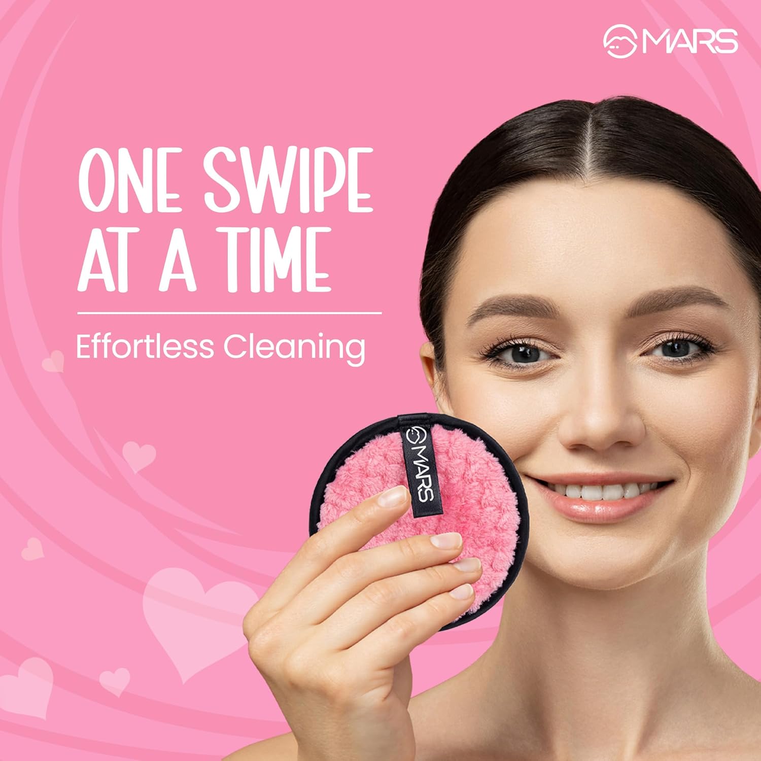 MARS Makeup Melting Microfiber Wipes| Reusable | Effortlessly Removes Waterproof makeup | Gentle on Skin | All Skin Types (Pack of 1)
