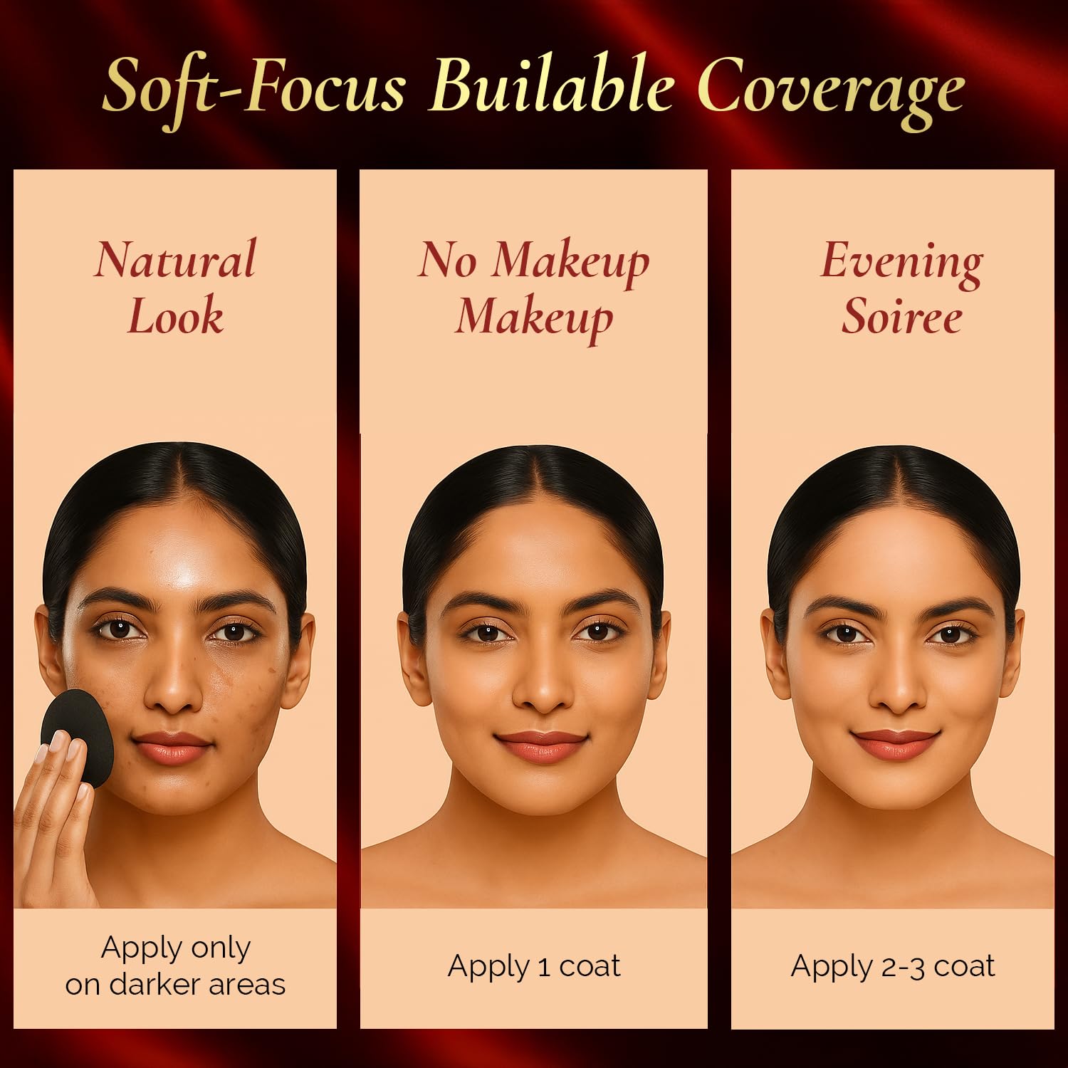 FACES CANADA 3 in 1 All Day Hydra Matte Compact Powder - Ivory 01, 9g | SPF 15 | Mattifying | Controls Oil & Sweat | Hides Dark Spots & Acne Scars | Buildable Coverage | Lightweight | Blends Easily
