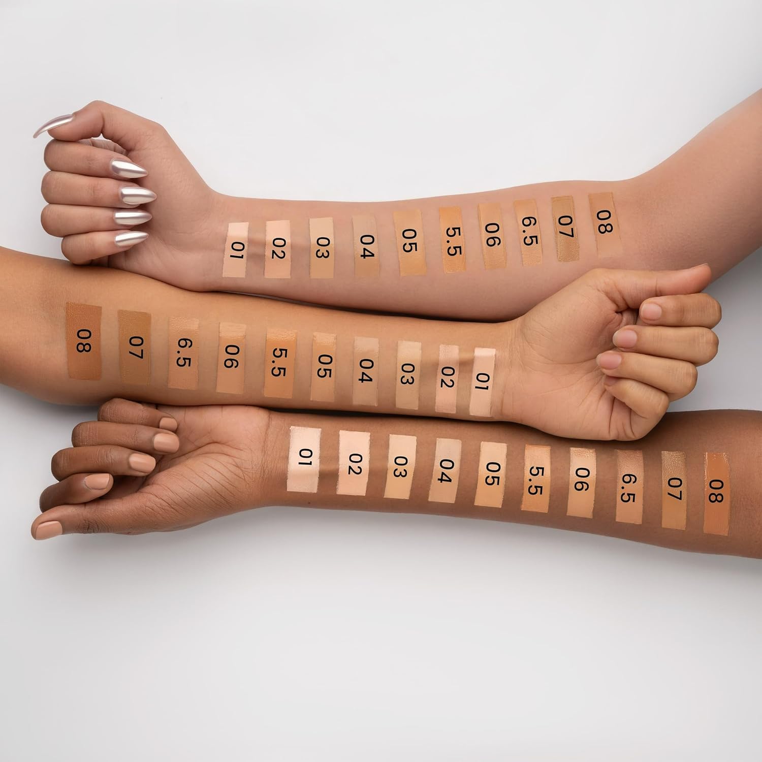 MARS SPF50 PA++++ High Coverage Liquid Foundation | Blemish Free & Blendable Foundation for Makeup (40ml) (SHADE-01)