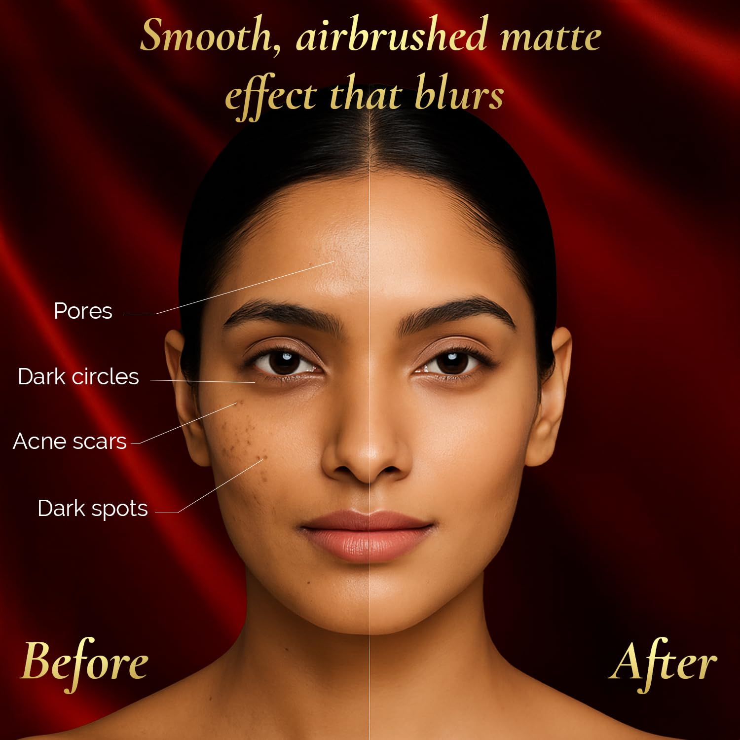 FACES CANADA 3 in 1 All Day Hydra Matte Compact Powder - Ivory 01, 9g | SPF 15 | Mattifying | Controls Oil & Sweat | Hides Dark Spots & Acne Scars | Buildable Coverage | Lightweight | Blends Easily