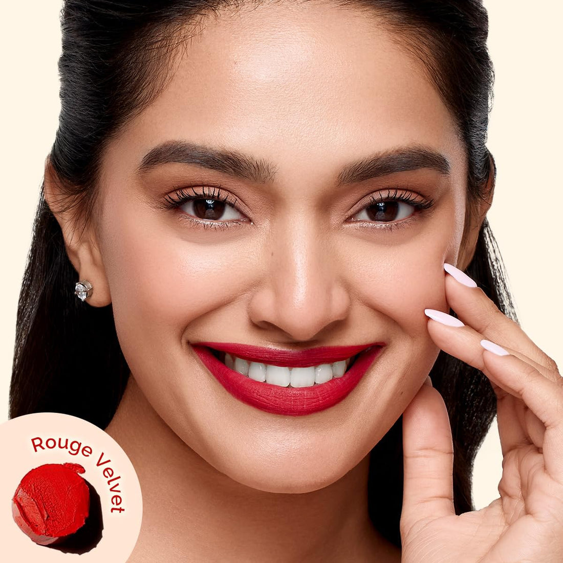 Mamaearth Luxe Matte Long Stay Lipstick with Passion Fruit Oil & Vitamin E -2g | Rouge Velvet |16 Hour Long Stay | High Impact Color | Made Safe Certified