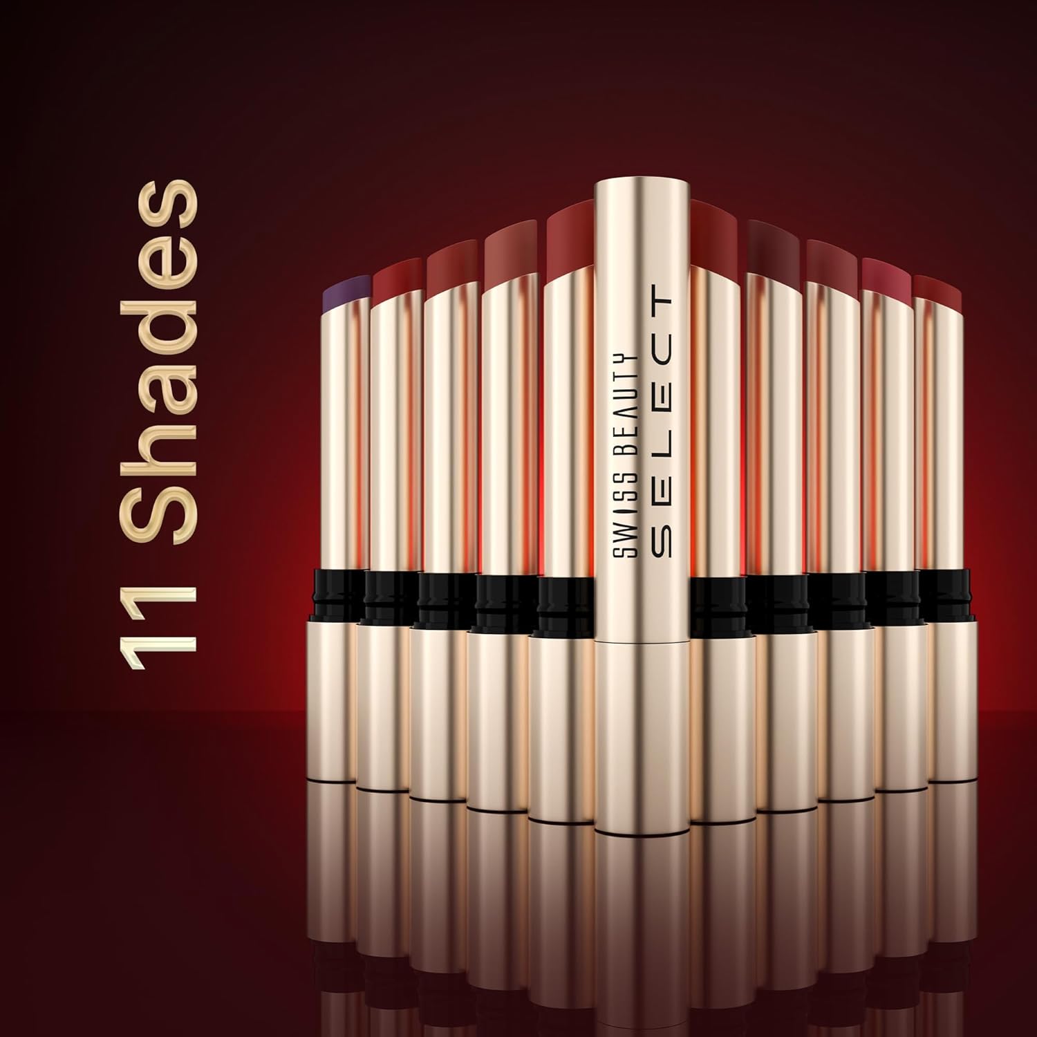 Swiss Beauty Select High On Shine Creamy Lipstick | With Mirror-shine finish | Enriched with Vitamin E | Shade- Ultra Nude, 1g |