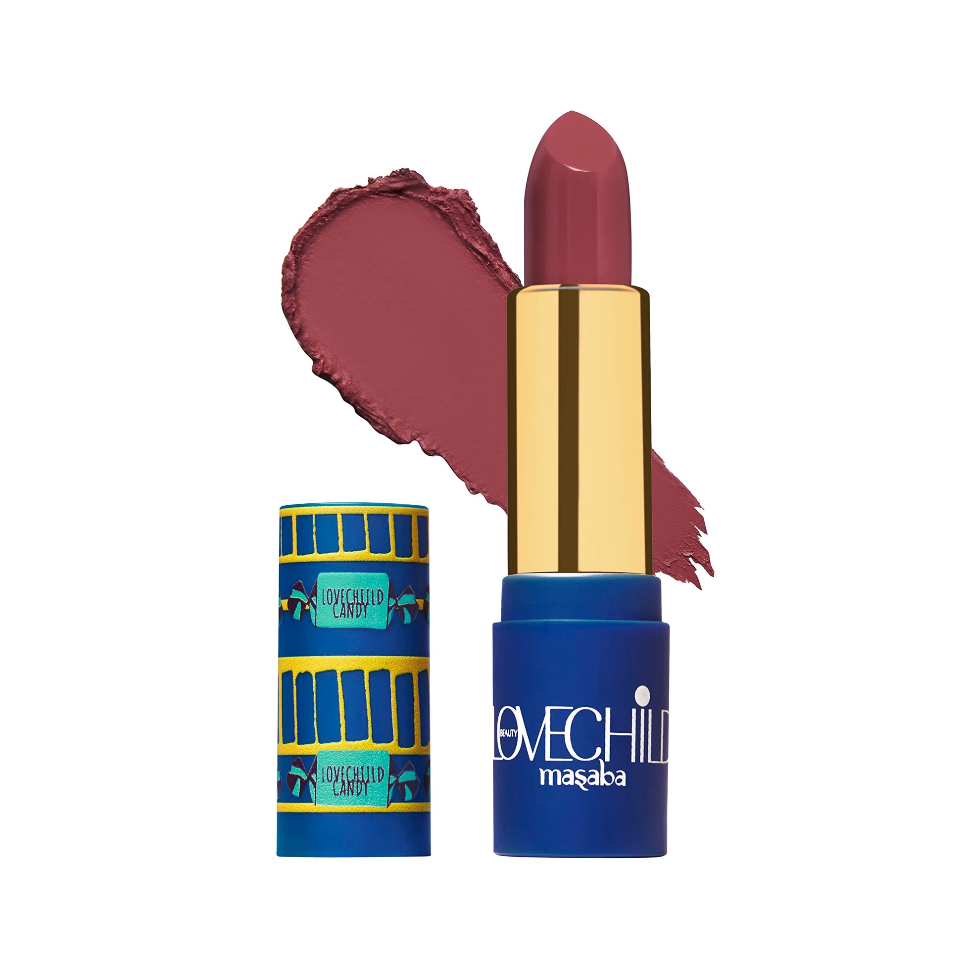 LoveChild Masaba - Barfee - Luxe Matte Lipstick Hydrating & Nourishing, Long lasting, Chocolate Brown Bullet Matte Lipstick, 4ML