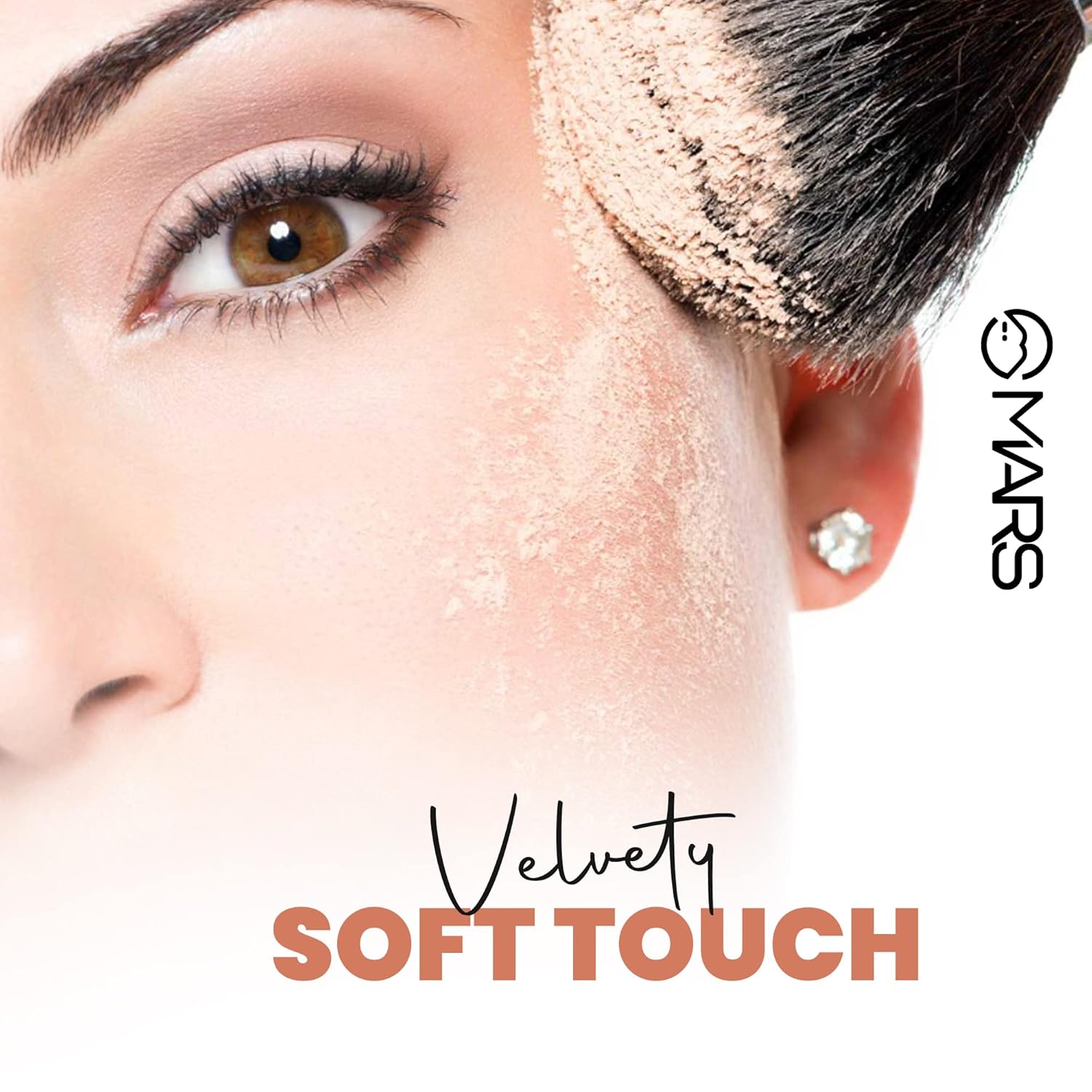 MARS Wonder 2 In 1 Compact With Mirror And Powder Puff | Oil And Sweat Control | Long Lasting Compact Powder For All Skin | Natural Finish (16.0Gm) (Shade-03)