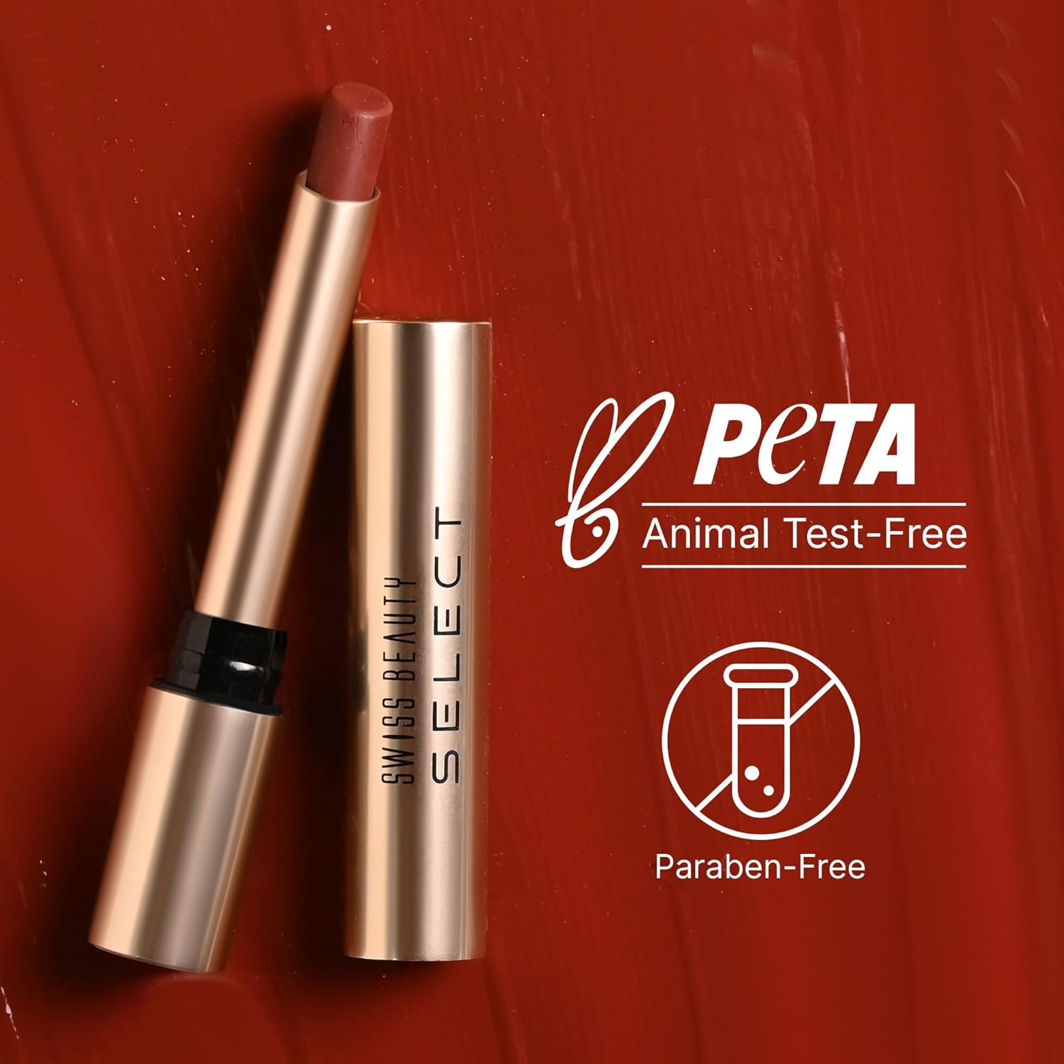 Swiss Beauty Select High On Shine Creamy Lipstick | With Mirror-shine finish | Enriched with Vitamin E | Shade- Ultra Nude, 1g |