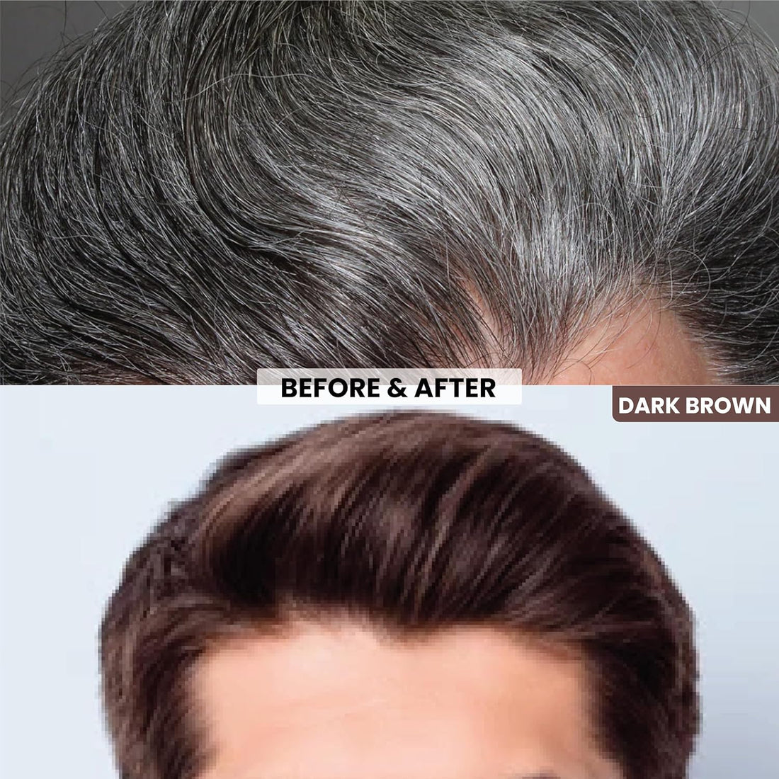 VIP Hair Color Shampoo for Men and Women 200ML (Dark Brown) (20ML Pack of 10)