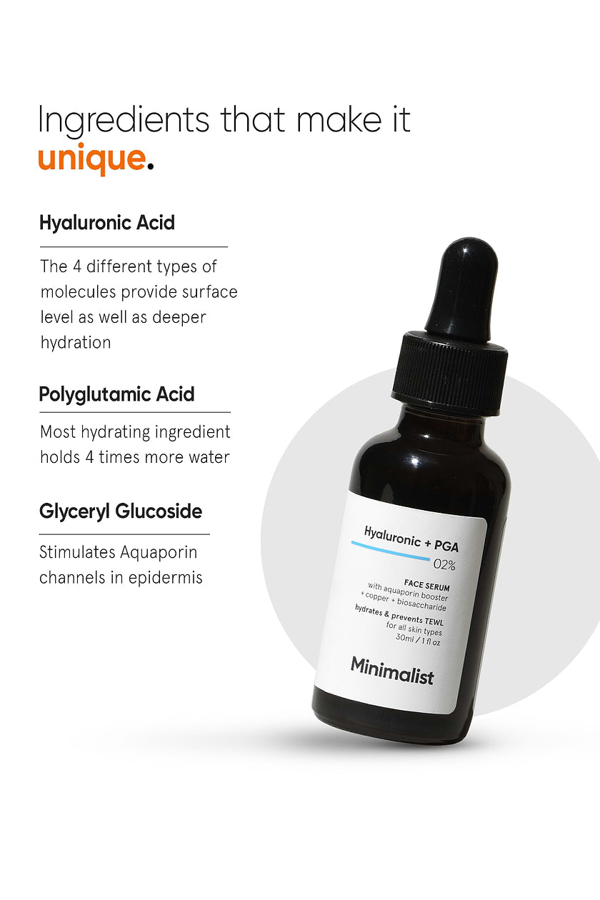 Minimalist Hyaluronic + PGA 2% Face Serum