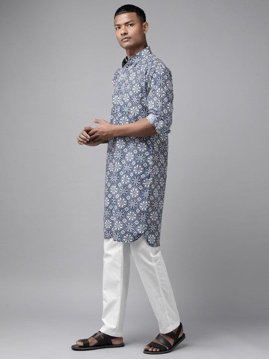 See Designs Ethnic Motifs Printed Regular Pure Cotton Kurta With Pyjamas