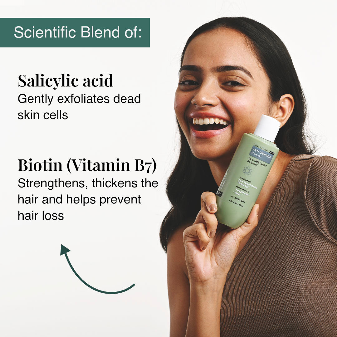 Bare Anatomy Anti Dandruff Shampoo with Salicylic Acid & Biotin- 250ml