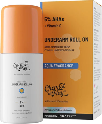 Chemist at Play UnderArm Roll-On 40Ml Aqua Fragrance (pack of 2)