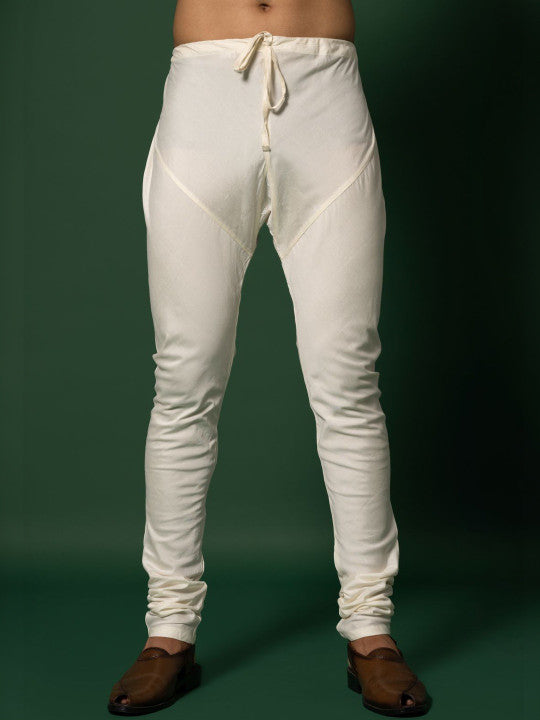 KISAH Men Geometric Kurta Nehru Jacket Churidar Set