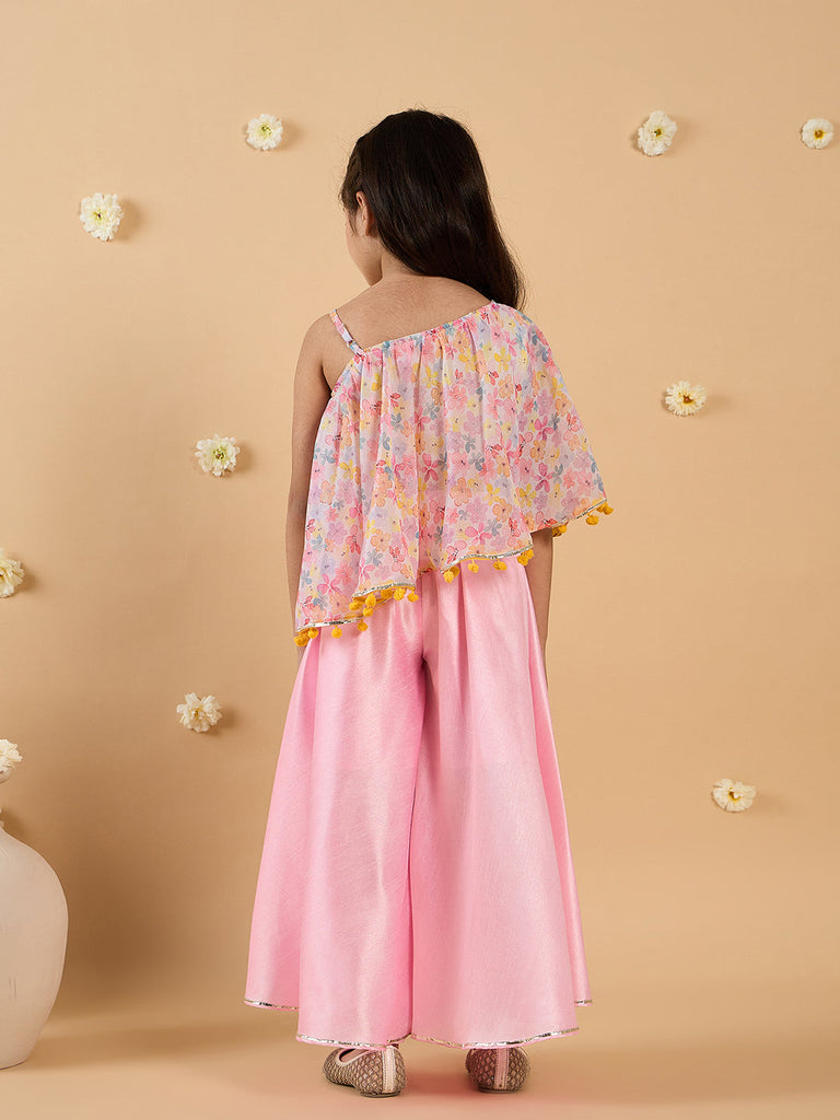 2-Piece Georgette Top & Palazzo Set (IW25005803)