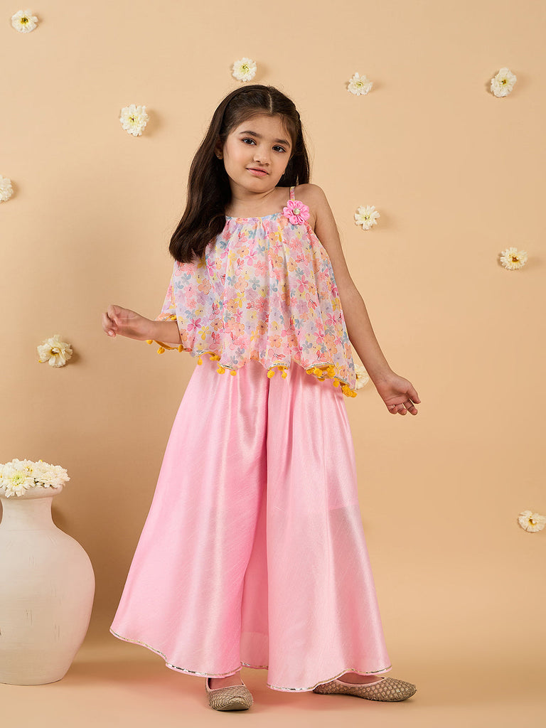 2-Piece Georgette Top & Palazzo Set (IW25005803)