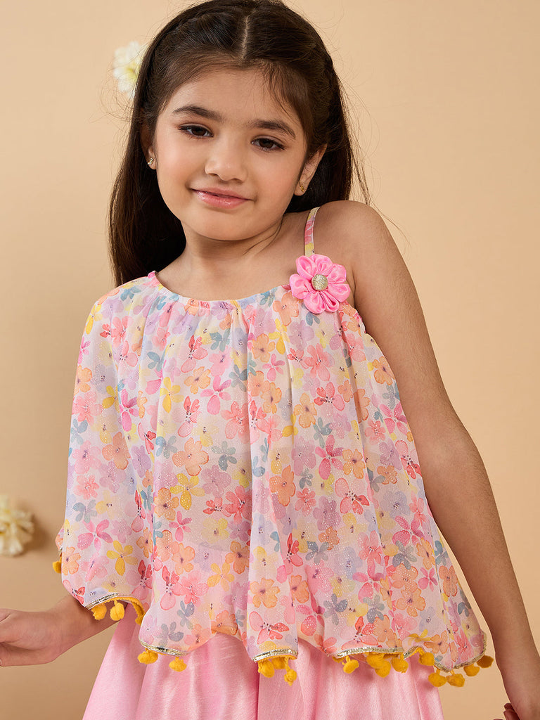 2-Piece Georgette Top & Palazzo Set (IW25005803)