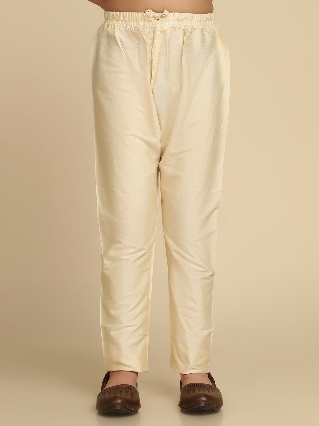 Boy's Multi Kantha Print Kurta Nehru Jacket Pyjama Set