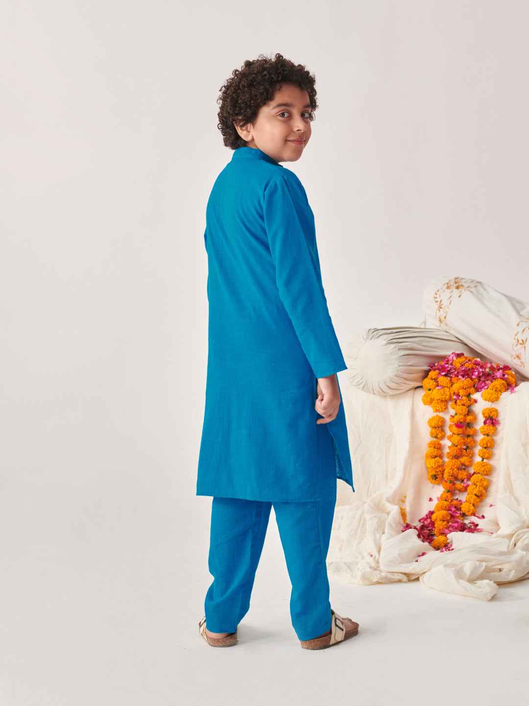Boys Regular Kurta With Pyjamas (KP-MULTIFACES)