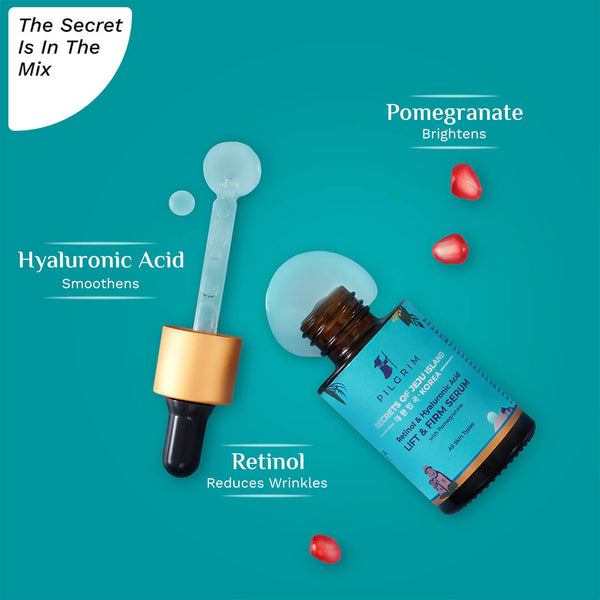Pilgrim Retinol & Hyaluronic Acid LIFT & FIRM SERUM 30Ml