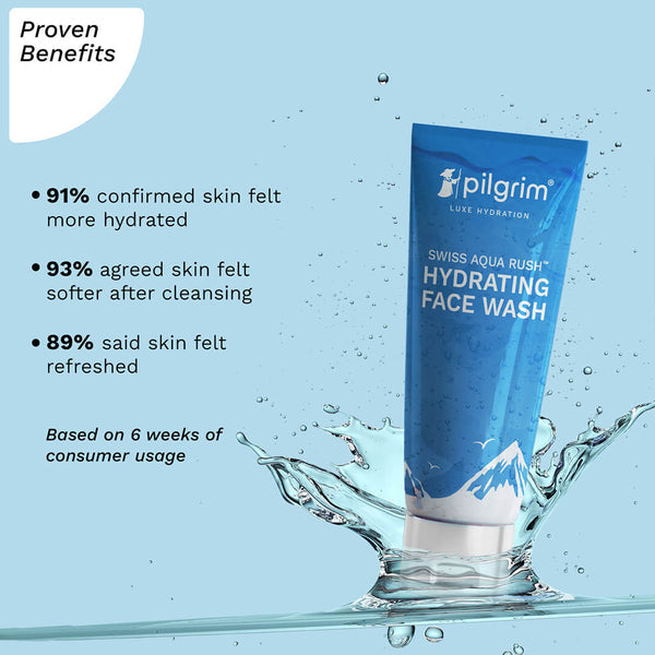 Pilgrim Swiss Aqua Rush™ Hydrating Face Wash 100Ml